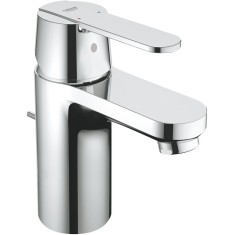 Baterie lavoar Grohe Get 32883000, 3/8&amp;#039;&amp;#039;, monocomanda, marimea S, cartus ceramic, limitator, set evacuare cu tija, Crom