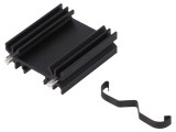 Radiator Extrudat Negru 38mm TO220