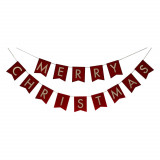 Cumpara ieftin Banner Merry Christmas din catifea, Ginger Ray