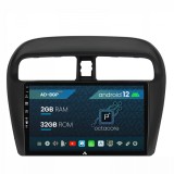 Navigatie Mitsubishi Space Star Mirage Attrage, Android 12, P-Octacore 2GB RAM + 32GB ROM, 9 Inch - AD-BGP9002+AD-BGRKIT267V3