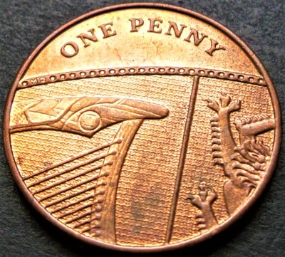 Moneda 1 PENNY - ANGLIA (Marea Britanie), anul 2014 * cod 103 B = A.UNC foto