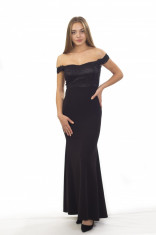 Rochie tip sirena cu umerii goi, Lizzet, neagra, 34-46 EU foto