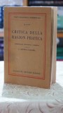 Cumpara ieftin Critica della ragion practica Immanuel Kant editura Vallecchi 1924 carti italiana filosofie stare buna 150 pagini