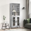 VidaXL Dulap &icirc;nalt, gri beton, 69,5x34x180, lemn compozit