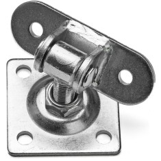 Balama reglabila cu placa 80x80 mm, filet de 16 mm, reglabila, lungime tija 45 &ndash; 65 mm, otel galvanizat