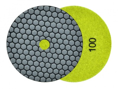 Disc pentru slefuirea uscata a placilor de portelan, 125 mm, granulatie 100, Geko G78938 foto