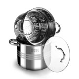 Oala pentru paste 20x16 cm din otel inoxidabil Handy KitchenServ