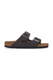Birkenstock papuci din nubuc Arizona SFB culoarea negru, 1019035