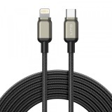 Cablu Date si Incarcare USB-C - Lightning Lito LD17, 20W, 1m, Negru