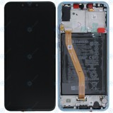 Huawei Nova 3 (PAR-LX1, PAR-LX9) Capac frontal al modulului de afișare + LCD + digitizer + baterie albastru aerisit 02352DTJ 02352BQN