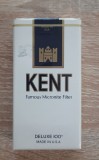 (D) Pachet plin KENT ,anii 1980, Made in USA