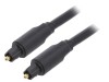 Cablu Toslink 3m Aurit Negru