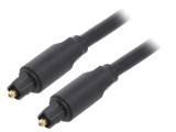 Cablu Toslink 3m Aurit Negru