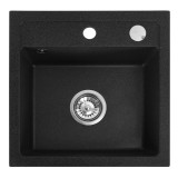 Chiuveta bucatarie Granit West black metalic Negru