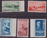 Ro-169-Romania 1938-Lp 127-100 ani Grigorescu-serie nestampilata de 5 timbre MNH