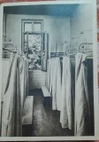 Carte postala, Scoala Centrala de Fete din Bucuresti. Sala de dusuri, perioada interbelica