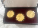 Set 3 Medalii Legionarii Mota Marin Codreanu, Cutie Originala, Numismatica