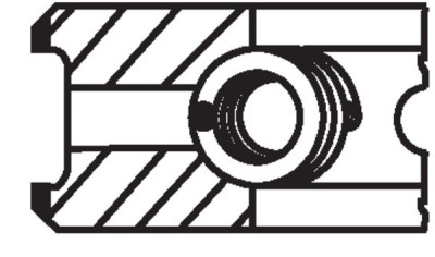 MAHLE 030 48 N0 Set segmenti piston foto
