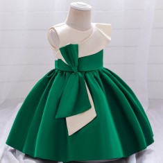 Rochita de ocazie verde smarald cu ivoire (Marime Disponibila: 2 ani) foto