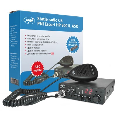 Aproape nou: Statie radio CB PNI Escort HP 8001L ASQ include casti cu microfon HS81 foto