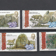 Niuafo'ou 2016-Fauna,Animale din India,serie de 4 valori,MNH,Mi.603-606