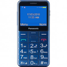 Telefon mobil pentru Seniori Panasonic KX-TU150EXC Buton SOS Albastru foto