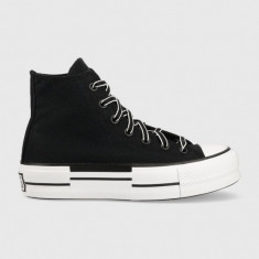 Converse tenisi Chuck Taylor All Star Lift HI femei, culoarea negru, A05071C