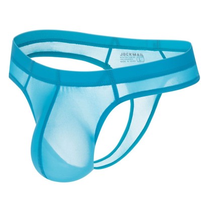 Chiloti Jockstrap Barbati JockMail Push Up Brazilieni Transparenti Talie Joasa foto