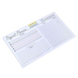 Project Planner cu File, 50 de coli, 19x11 cm, Culori Pastel, CMCLASS