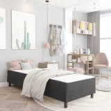 VidaXL Cadru pat continental, gri, 100x200 cm, material textil