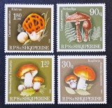Ciuperci - Albania 1990 - Set 4 Timbre Individuale Floră &amp; Ciuperci (Nefolosit / MNH) CP1_II