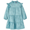 Rochie pentru copii cu m&acirc;neci lungi, albastru, 116