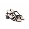 Sandale Dama Piele Naturala Lacuita MVS CIUCALETI S81LN Negru Color Toc 5cm Fabricate in Romania