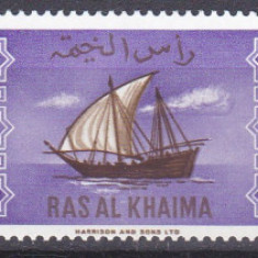 DB1 Ras al Khaima 1964 Simboluri Nationale, Corabii 3 v. MNH