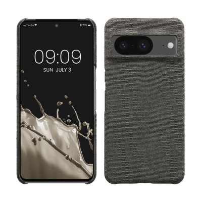 Husa Kwmobile pentru Google Pixel 8, Gri, Textil, KWM000020JB002C foto