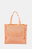 HUGO poseta culoarea portocaliu, 50541867