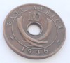 323. Moneda Africa de Est 10 cents 1936 ( monetaria Heaton - H)