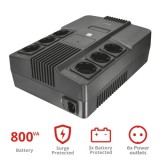 UPS Trust MAXXON POWERSTRIP UPS 800VA &quot;23326&quot; (timbru verde 11 lei)