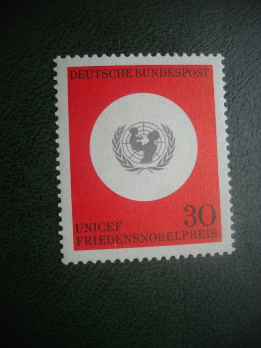 HOPCT TIMBRE MNH 881 UNICEF PREMIUL NOBEL 1965- 1 VAL GERMANIA