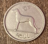 C50 - Moneda foarte veche - Irlanda - 6 pence - 1928