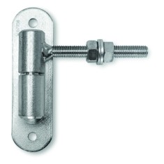 Balama pentru poarta cu surub reglabil, M12, lungime 115 mm, otel, argintiu