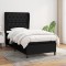 vidaXL Pat box spring cu saltea, negru, 80x200 cm, textil 3128159