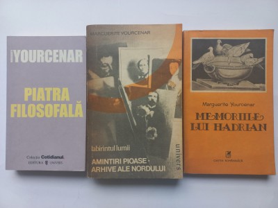 MARGUERITE YOURCENAR - PIATRA FILOSOFALA+ LABIRINTUL LUMII+ MEMORIILE LUI HADRAN foto