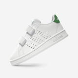 &Icirc;ncălțăminte benzi cu arici Baby gym ADIDAS ADVANTAGE Alb-Verde Copii