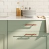 VidaXL M&acirc;nere de dulap, 20 buc., bronz, 96 mm, oțel inoxidabil 3203700