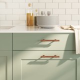 VidaXL M&acirc;nere de dulap, 20 buc., bronz, 96 mm, oțel inoxidabil