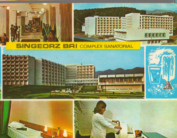 CPIB 15344 - CARTE POSTALA - SANGEORZ BAI. COMPLEX SANATORIAL AL U.G.S.R.