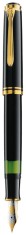 STILOU SOUVERAN M800 B,PENITA AUR 18K,ACCESORII PLACATE CU AUR,CORP NEGRU