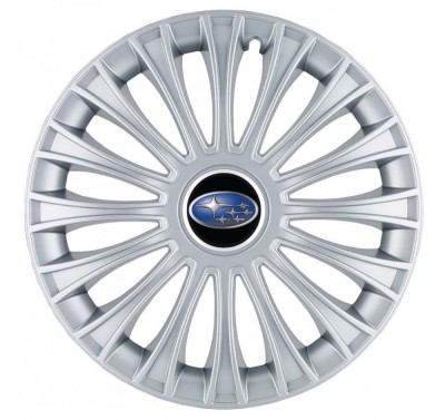 Set 4 capace roti pentru Subaru, model Dino Gray, R15 foto