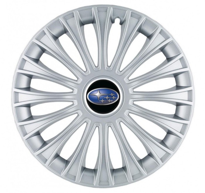 Set 4 capace roti pentru Subaru, model Dino Gray, R15